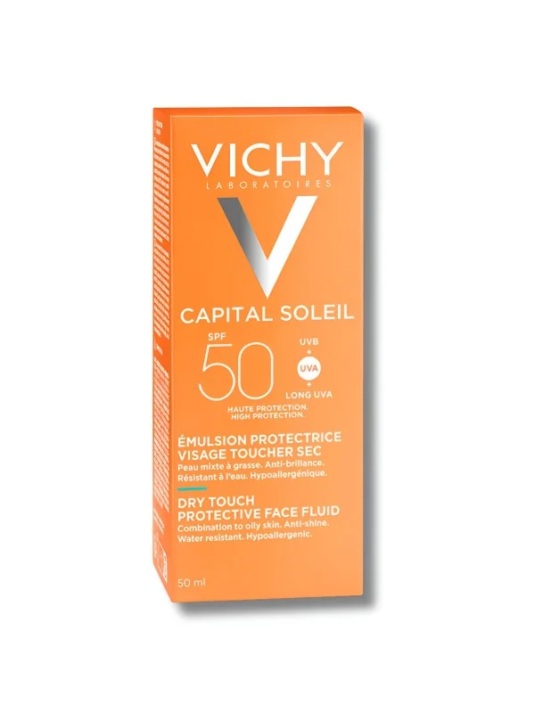 VICHY CAPITAL SOLEIL - EMULSION PROTECTRICE PEAUX MIXTES A GRASSES SPF50 50ML