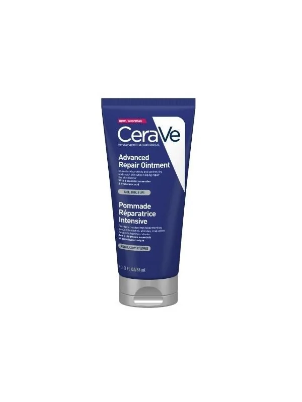 Pommade Réparatrice Intensive Visage & Corps, Peaux Très Sèches Abîmées Craquelées, 88ml