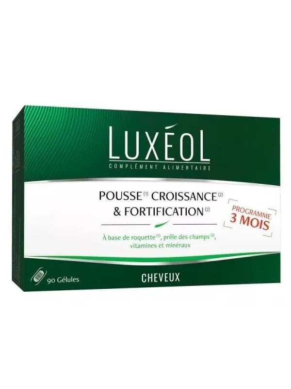 LUXEOL CHEVEUX Pousse, Croissance et Fortification 90 Gélules