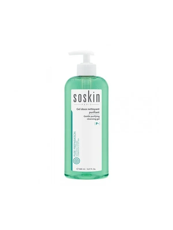 SOSKIN Gel doux nettoyant purifiant 500ml