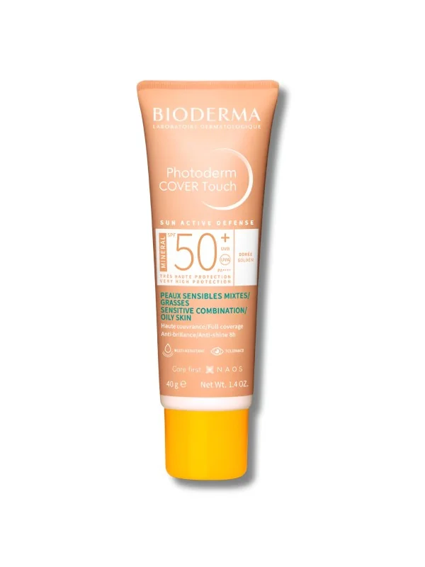 BIODERMA PHOTODERM COVER TOUCH - MINÉRAL TEINTE DORÉE SPF50+ 40ML