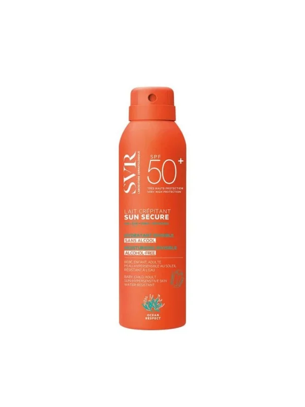 svr sun secure lait 50+ 200ml crepitant