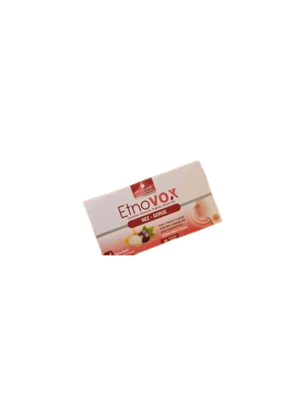 ETNOVOX MAUX DE NEZ - GORGE MIEL CASSIS 16 COMPRIMES