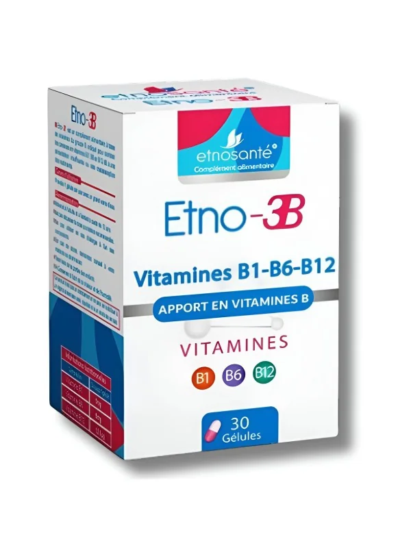 ETNOSANTE - ETNO-3B APPORT EN VITAMINES B 30 GELULES