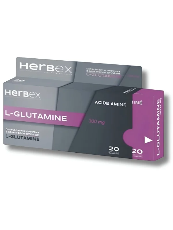 HERBEX - L-GLUTAMINE 300MG 20 GELULES