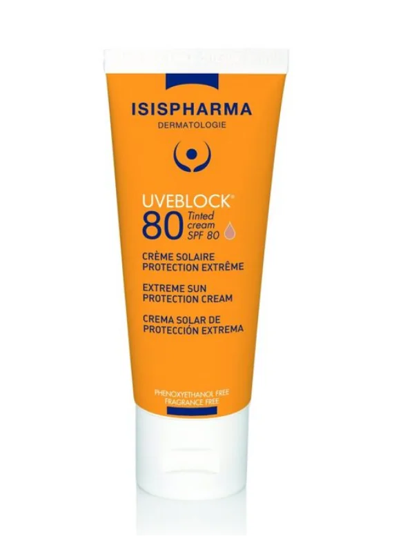 ISISPHARMA UVEBLOCK ECRAN SPF 80 TEINTE, 40ML