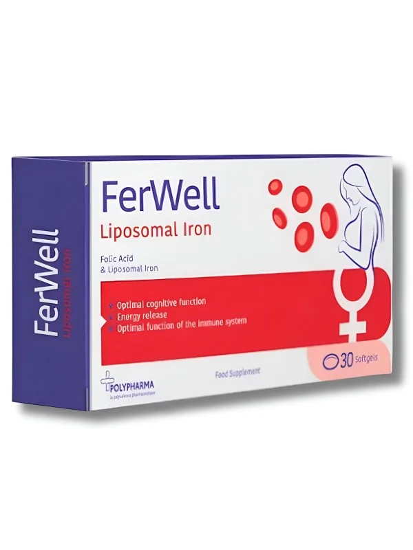 POLYPHARMA - FERWELL 24 FER LIPOSOMAL 30 CAPSULES