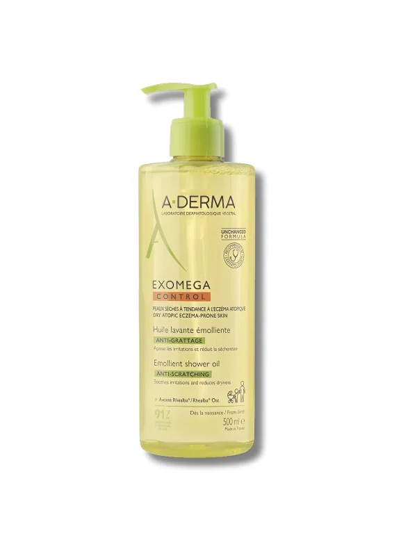 ADERMA EXOMEGA CONTROL - HUILE LAVANTE EMOLLIENTE 500ML