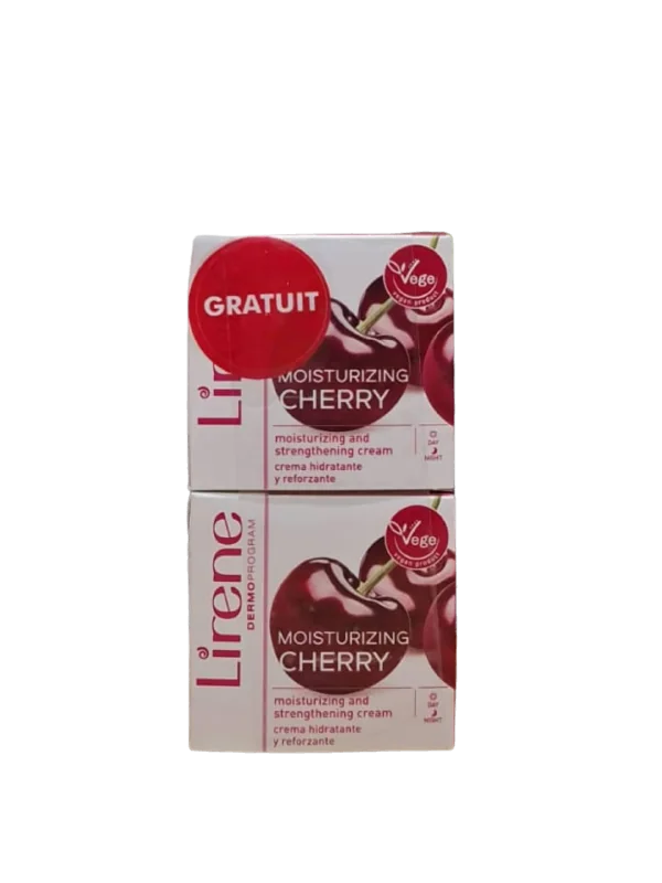 LIRENE CRÈME HYDRATANTE À LA CERISE 50ML LOT 2