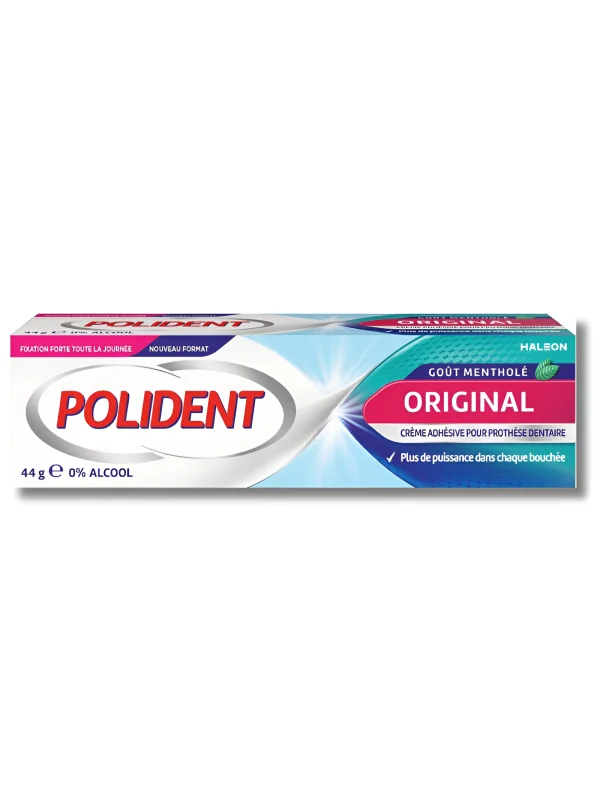 POLIDENT - CRÈME ADHÉSIVE ORIGINAL MENTHOLÉ 44G