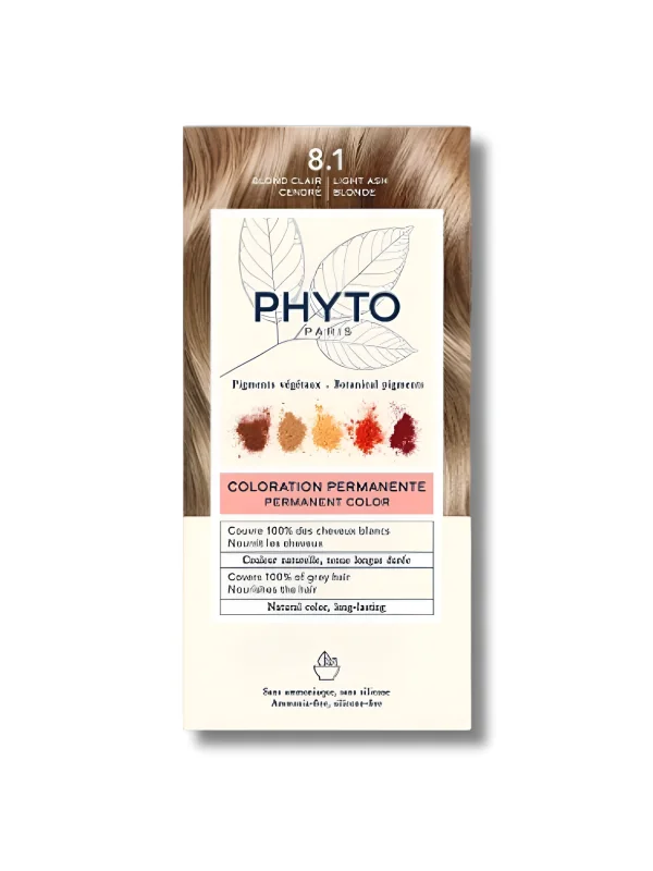 PHYTO PHYTOCOLOR - COLORATION PERMANENTE BLOND CLAIR CENDRE 8.1