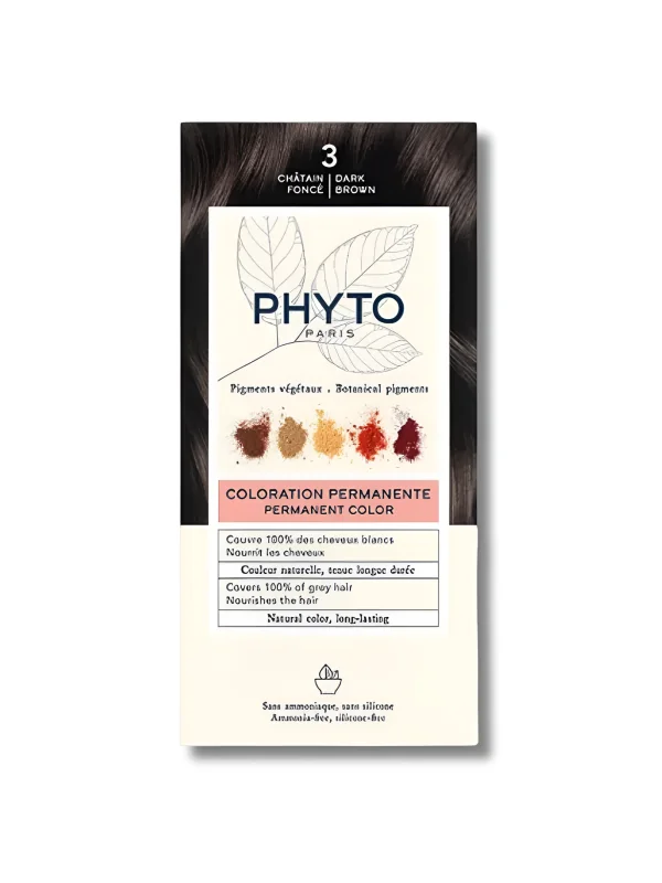 PHYTO PHYTOCOLOR - COLORATION PERMANENTE CHATIN FONCE 3
