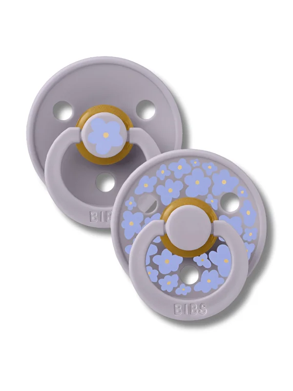 BIBS - NATURAL RUBBER LOT DE 2 SUCETTES JASMINE GREY MIX TAILLE 1