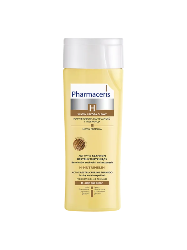 PHARMACERIS h SHAMPOOING H-NUTRIMELIN CHEVEUX SECs ET ABÎMES