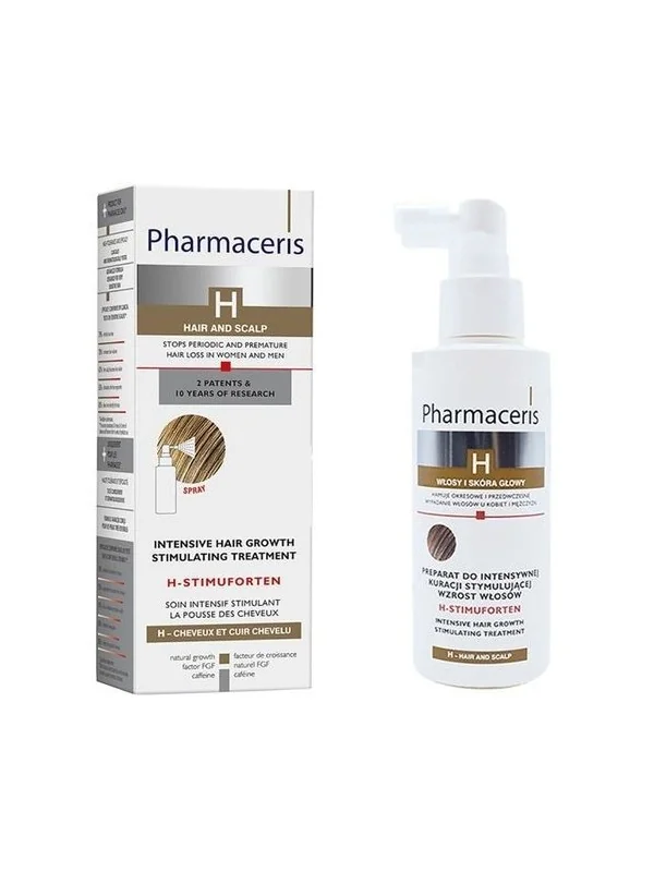 PHARMACERIS H SOIN INTENSIF STIMULANT DE LA POUSSE DES CHEVEUX H-STIMUFORTEN 125ML SPRAY