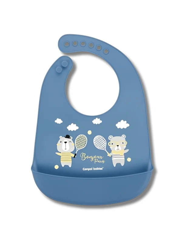 CANPOL BABIES - BAVOIR SILICONE BLEU +4MOIS REF74/027
