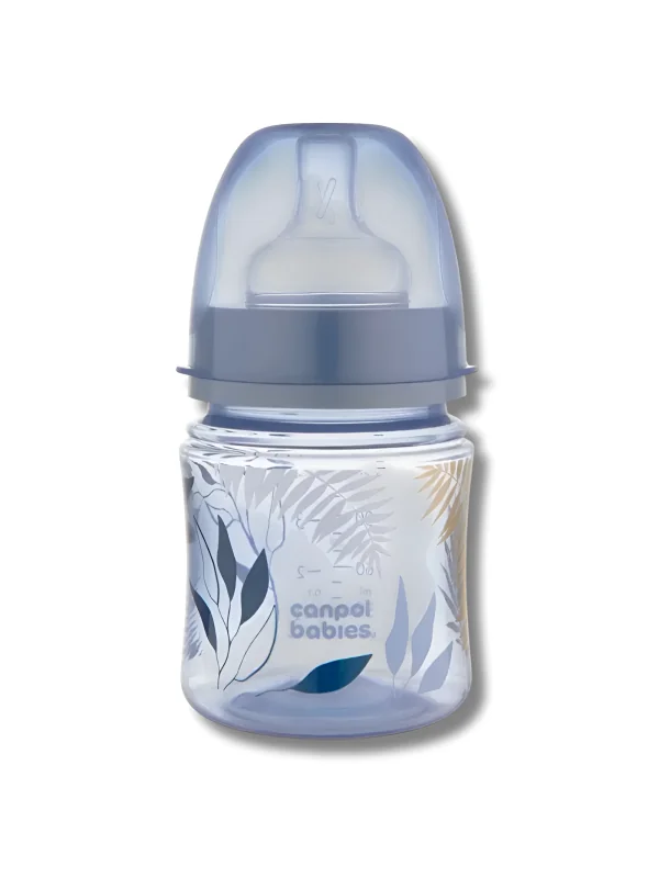 CANPOL BABIES - BIBERON ANTICOLIQUE COL LARGE +0MOIS 120ML GOLD-35/239-BLU