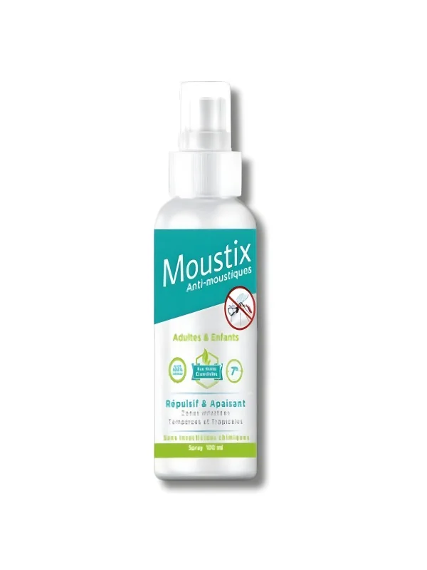 INODERMA - MOUSTIX SPRAY ANTI-MOUSTIQUES REPULSIF ET APAISANT 100ML