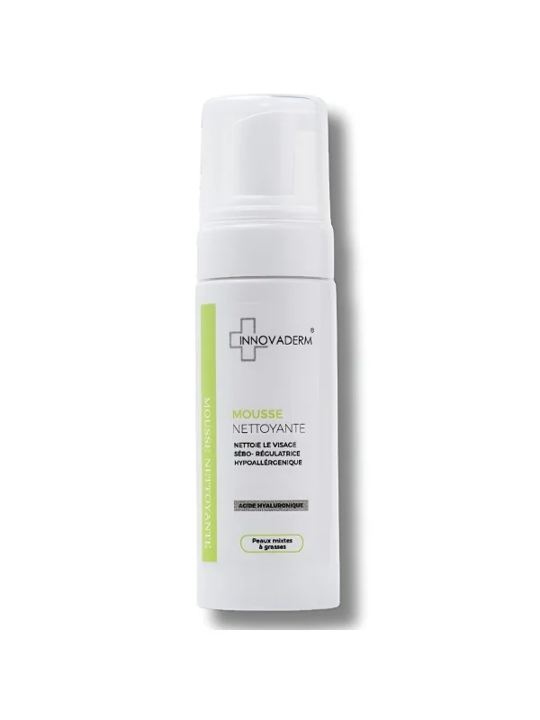 INNOVADERM - MOUSSE NETTOYANTE PEAUX MIXTES A GRASSES 150ML