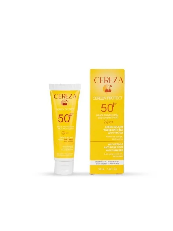 CEREZA CREME SOLAIRE 3EN1 ANTI AGE ET ANTI TACHE 50ML
