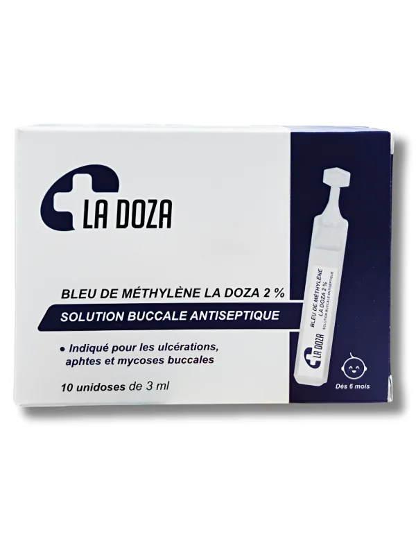 LA DOZA - SOLUTION BUCCALE ANTISEPTIQUE 2% BLEU DE METHYLENE 3ML X 10 UNIDOSES