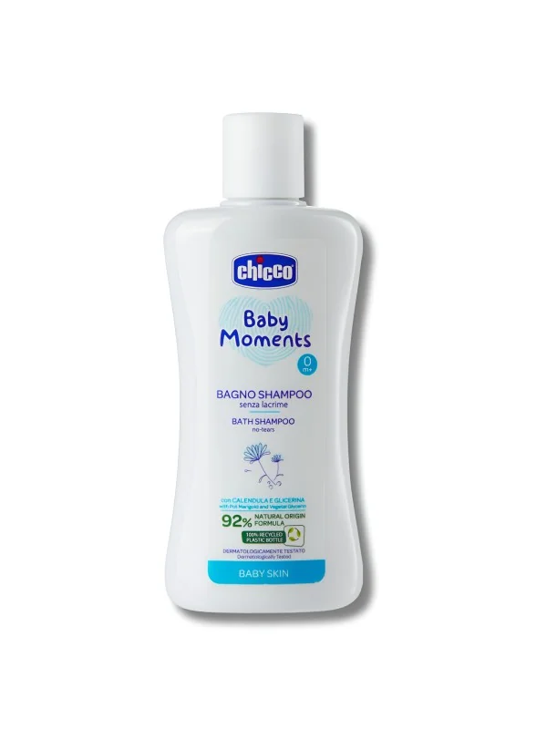 CHICCO BABY MOMENT - SHAMPOING CHEVEUX ET CORPS SANS LARME +0MOIS 200ML