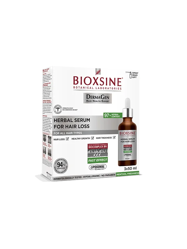 BIOXSINE COFFRET Sérum Aux Herbes Anti-Chute 3*50ml