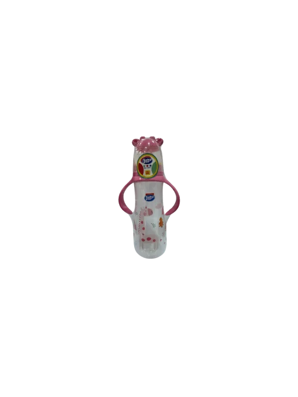 BABY PUR - BIBERON STANDARD AVEC COUVERCLE GIRAFE ET ANSES 250ML